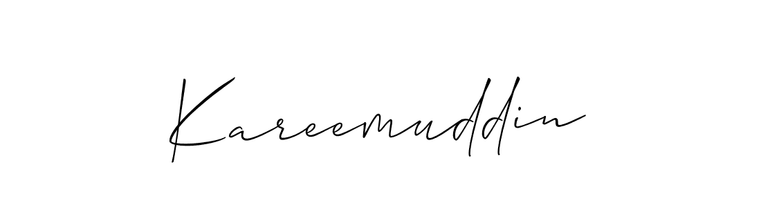 Also You can easily find your signature by using the search form. We will create Kareemuddin name handwritten signature images for you free of cost using Allison_Script sign style. Kareemuddin signature style 2 images and pictures png