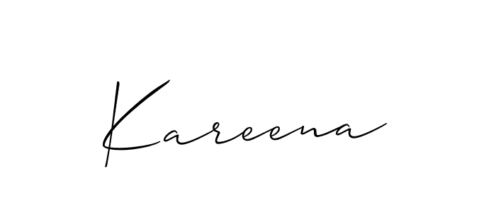 You should practise on your own different ways (Allison_Script) to write your name (Kareena) in signature. don't let someone else do it for you. Kareena signature style 2 images and pictures png