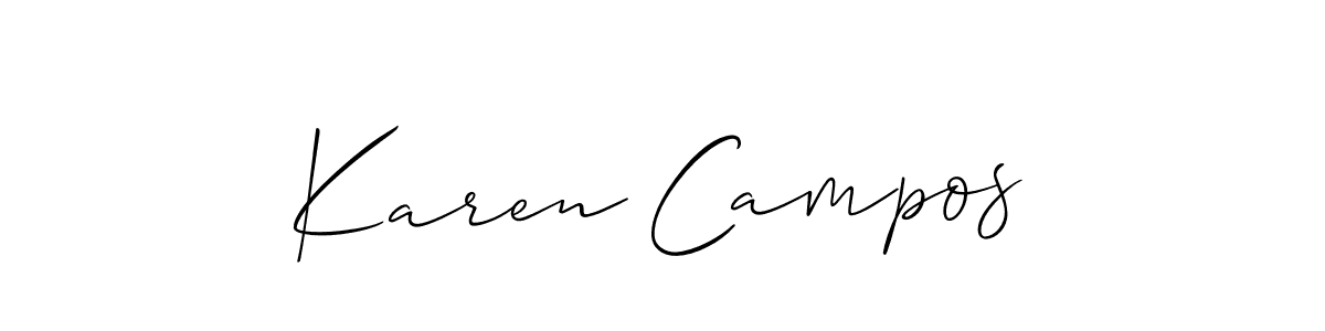 Here are the top 10 professional signature styles for the name Karen Campos. These are the best autograph styles you can use for your name. Karen Campos signature style 2 images and pictures png