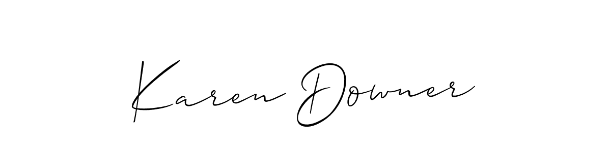 Check out images of Autograph of Karen Downer name. Actor Karen Downer Signature Style. Allison_Script is a professional sign style online. Karen Downer signature style 2 images and pictures png