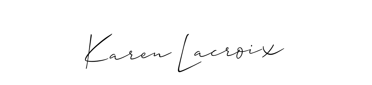 Here are the top 10 professional signature styles for the name Karen Lacroix. These are the best autograph styles you can use for your name. Karen Lacroix signature style 2 images and pictures png