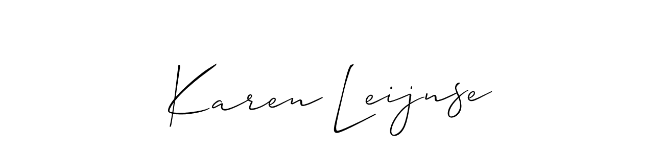 if you are searching for the best signature style for your name Karen Leijnse. so please give up your signature search. here we have designed multiple signature styles  using Allison_Script. Karen Leijnse signature style 2 images and pictures png