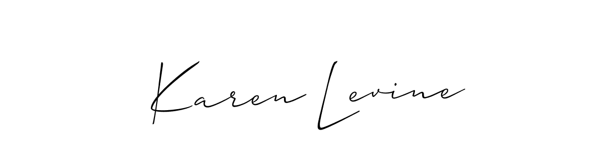 Best and Professional Signature Style for Karen Levine. Allison_Script Best Signature Style Collection. Karen Levine signature style 2 images and pictures png