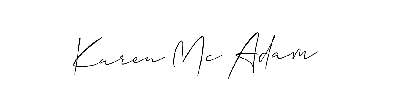 You can use this online signature creator to create a handwritten signature for the name Karen Mc Adam. This is the best online autograph maker. Karen Mc Adam signature style 2 images and pictures png