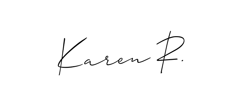 Here are the top 10 professional signature styles for the name Karen R.. These are the best autograph styles you can use for your name. Karen R. signature style 2 images and pictures png