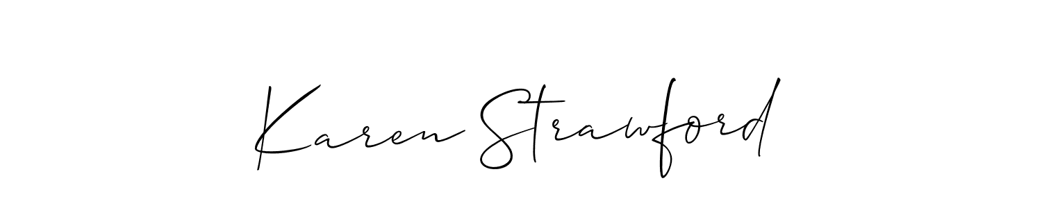 Here are the top 10 professional signature styles for the name Karen Strawford. These are the best autograph styles you can use for your name. Karen Strawford signature style 2 images and pictures png