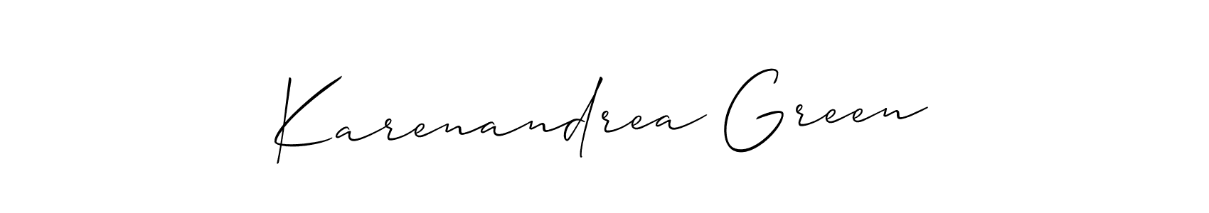 Make a beautiful signature design for name Karenandrea Green. Use this online signature maker to create a handwritten signature for free. Karenandrea Green signature style 2 images and pictures png