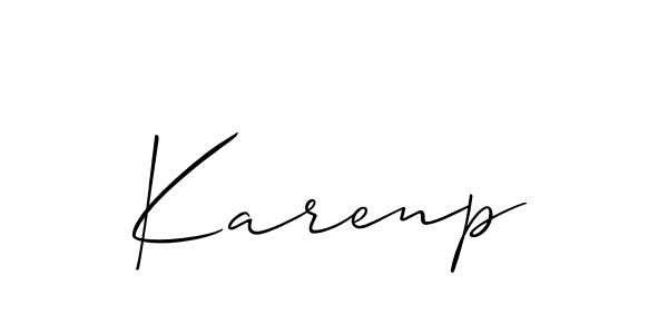 Make a beautiful signature design for name Karenp. Use this online signature maker to create a handwritten signature for free. Karenp signature style 2 images and pictures png