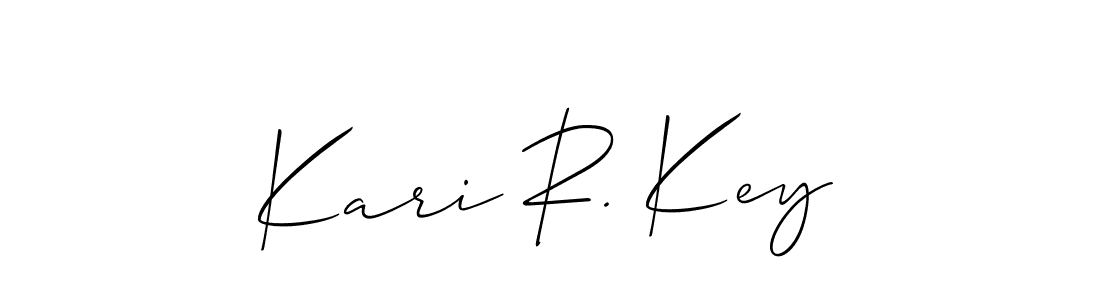 Similarly Allison_Script is the best handwritten signature design. Signature creator online .You can use it as an online autograph creator for name Kari R. Key. Kari R. Key signature style 2 images and pictures png