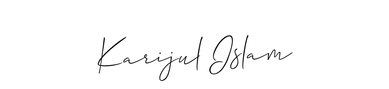 Best and Professional Signature Style for Karijul Islam. Allison_Script Best Signature Style Collection. Karijul Islam signature style 2 images and pictures png