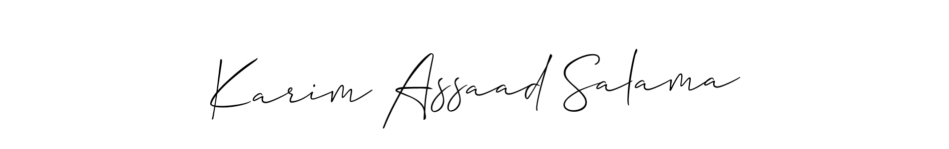 Here are the top 10 professional signature styles for the name Karim Assaad Salama. These are the best autograph styles you can use for your name. Karim Assaad Salama signature style 2 images and pictures png