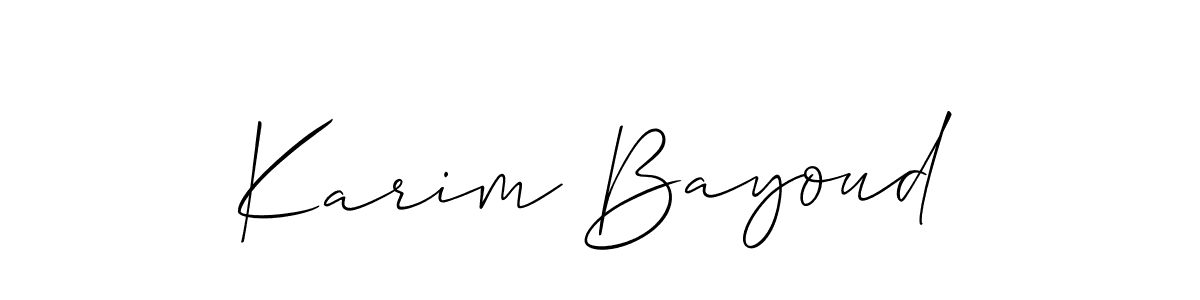 Make a beautiful signature design for name Karim Bayoud. Use this online signature maker to create a handwritten signature for free. Karim Bayoud signature style 2 images and pictures png