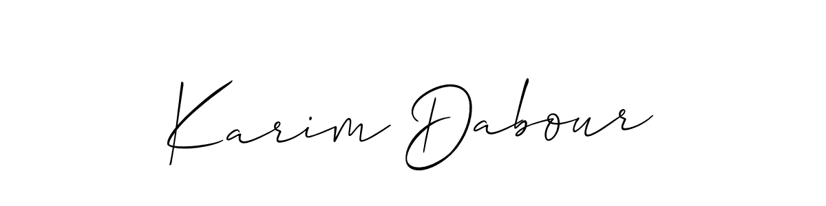 This is the best signature style for the Karim Dabour name. Also you like these signature font (Allison_Script). Mix name signature. Karim Dabour signature style 2 images and pictures png