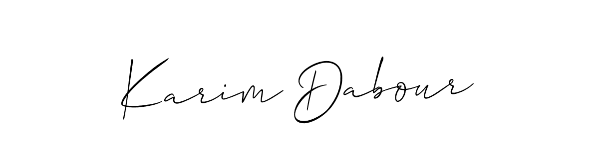 Make a beautiful signature design for name Karim Dabour. Use this online signature maker to create a handwritten signature for free. Karim Dabour signature style 2 images and pictures png