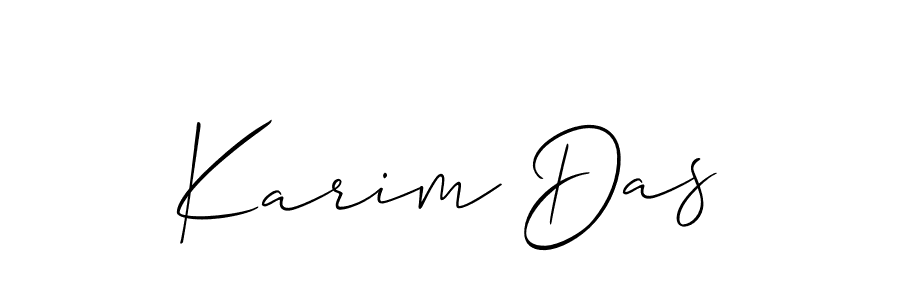 Similarly Allison_Script is the best handwritten signature design. Signature creator online .You can use it as an online autograph creator for name Karim Das. Karim Das signature style 2 images and pictures png