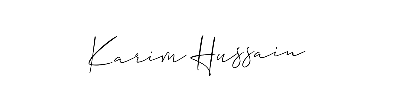 It looks lik you need a new signature style for name Karim Hussain. Design unique handwritten (Allison_Script) signature with our free signature maker in just a few clicks. Karim Hussain signature style 2 images and pictures png