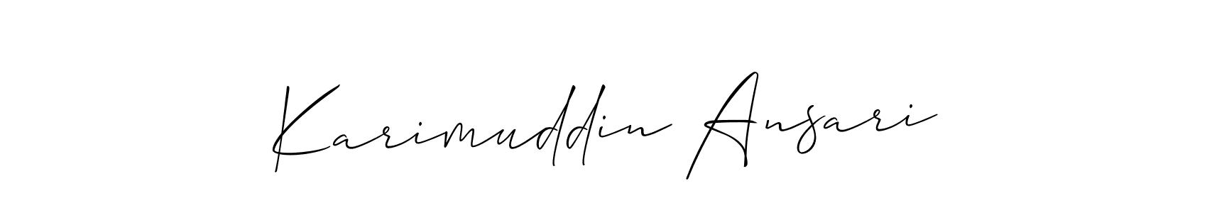Here are the top 10 professional signature styles for the name Karimuddin Ansari. These are the best autograph styles you can use for your name. Karimuddin Ansari signature style 2 images and pictures png
