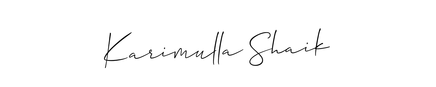 How to Draw Karimulla Shaik signature style? Allison_Script is a latest design signature styles for name Karimulla Shaik. Karimulla Shaik signature style 2 images and pictures png