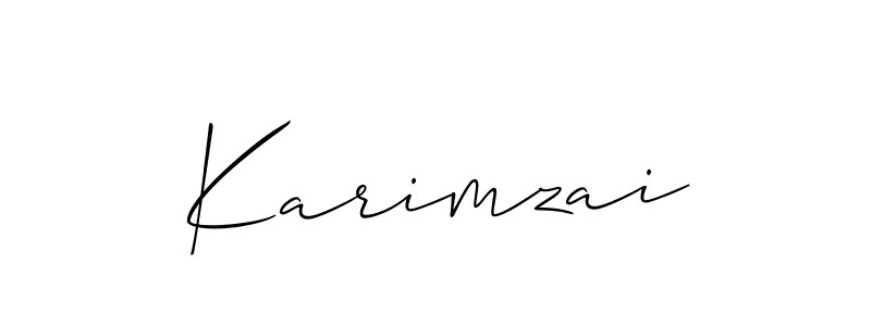 Once you've used our free online signature maker to create your best signature Allison_Script style, it's time to enjoy all of the benefits that Karimzai name signing documents. Karimzai signature style 2 images and pictures png