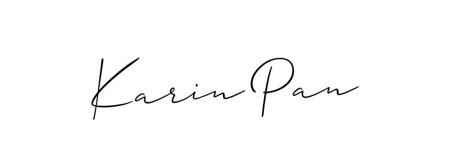 Best and Professional Signature Style for Karin Pan. Allison_Script Best Signature Style Collection. Karin Pan signature style 2 images and pictures png