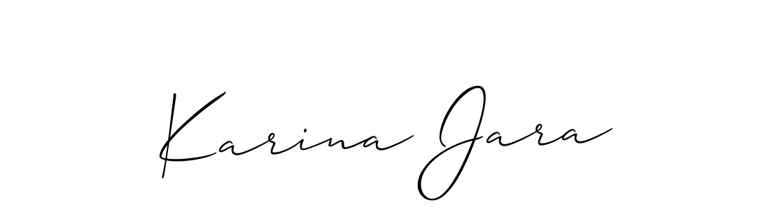 Once you've used our free online signature maker to create your best signature Allison_Script style, it's time to enjoy all of the benefits that Karina Jara name signing documents. Karina Jara signature style 2 images and pictures png