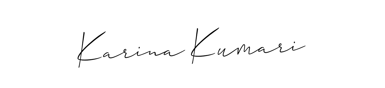 This is the best signature style for the Karina Kumari name. Also you like these signature font (Allison_Script). Mix name signature. Karina Kumari signature style 2 images and pictures png