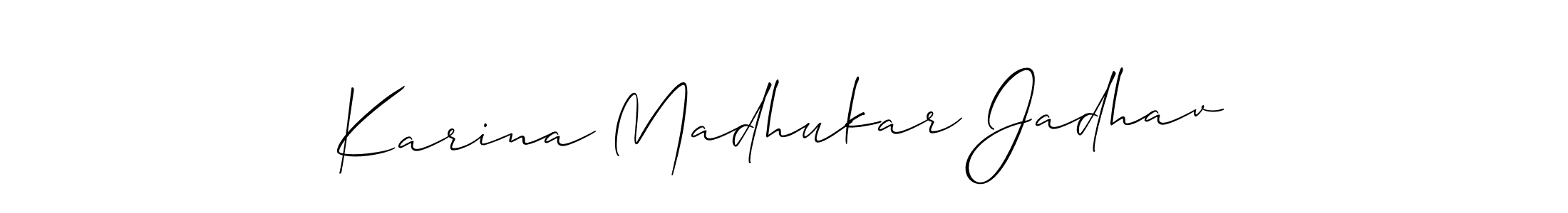 Once you've used our free online signature maker to create your best signature Allison_Script style, it's time to enjoy all of the benefits that Karina Madhukar Jadhav name signing documents. Karina Madhukar Jadhav signature style 2 images and pictures png