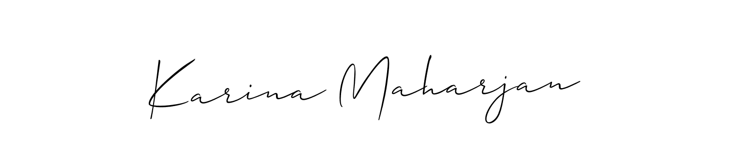 You should practise on your own different ways (Allison_Script) to write your name (Karina Maharjan) in signature. don't let someone else do it for you. Karina Maharjan signature style 2 images and pictures png