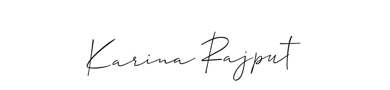 How to make Karina Rajput name signature. Use Allison_Script style for creating short signs online. This is the latest handwritten sign. Karina Rajput signature style 2 images and pictures png