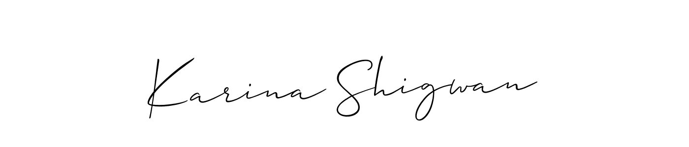 You can use this online signature creator to create a handwritten signature for the name Karina Shigwan. This is the best online autograph maker. Karina Shigwan signature style 2 images and pictures png