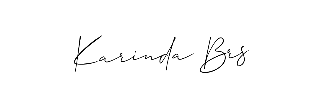 You should practise on your own different ways (Allison_Script) to write your name (Karinda Brs) in signature. don't let someone else do it for you. Karinda Brs signature style 2 images and pictures png