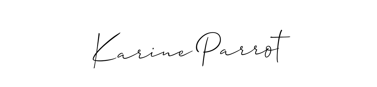 Best and Professional Signature Style for Karine Parrot. Allison_Script Best Signature Style Collection. Karine Parrot signature style 2 images and pictures png