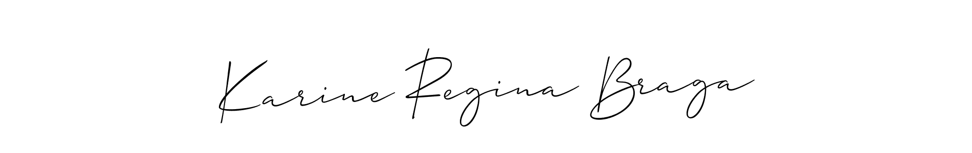 This is the best signature style for the Karine Regina Braga name. Also you like these signature font (Allison_Script). Mix name signature. Karine Regina Braga signature style 2 images and pictures png