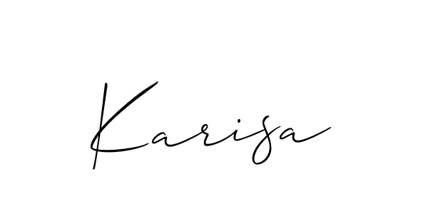 Once you've used our free online signature maker to create your best signature Allison_Script style, it's time to enjoy all of the benefits that Karisa name signing documents. Karisa signature style 2 images and pictures png
