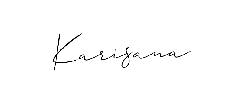 You can use this online signature creator to create a handwritten signature for the name Karisana. This is the best online autograph maker. Karisana signature style 2 images and pictures png