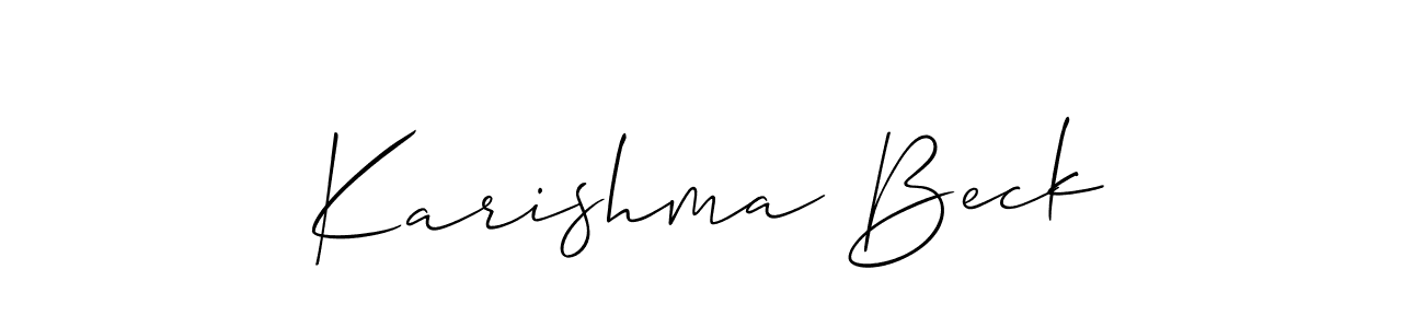 Similarly Allison_Script is the best handwritten signature design. Signature creator online .You can use it as an online autograph creator for name Karishma Beck. Karishma Beck signature style 2 images and pictures png