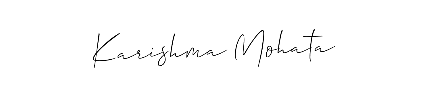 It looks lik you need a new signature style for name Karishma Mohata. Design unique handwritten (Allison_Script) signature with our free signature maker in just a few clicks. Karishma Mohata signature style 2 images and pictures png