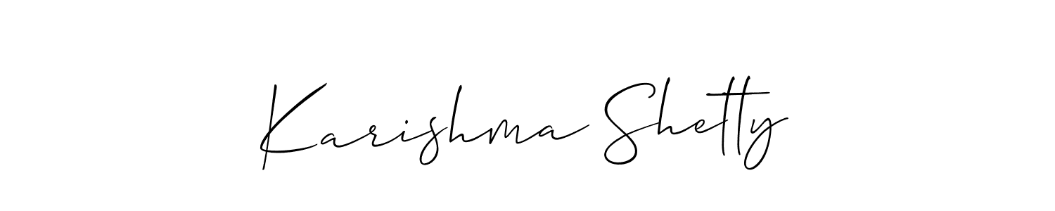 You should practise on your own different ways (Allison_Script) to write your name (Karishma Shetty) in signature. don't let someone else do it for you. Karishma Shetty signature style 2 images and pictures png