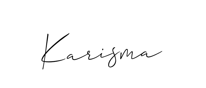 Allison_Script is a professional signature style that is perfect for those who want to add a touch of class to their signature. It is also a great choice for those who want to make their signature more unique. Get Karisma name to fancy signature for free. Karisma signature style 2 images and pictures png