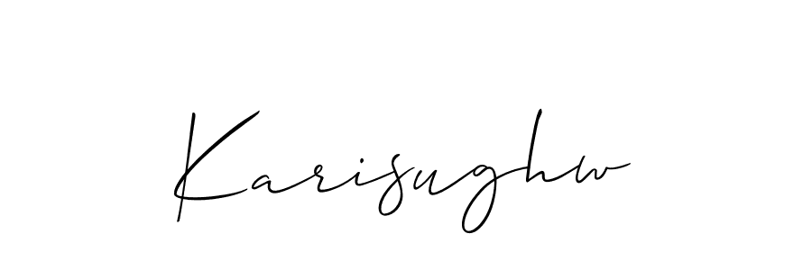 Karisughw stylish signature style. Best Handwritten Sign (Allison_Script) for my name. Handwritten Signature Collection Ideas for my name Karisughw. Karisughw signature style 2 images and pictures png