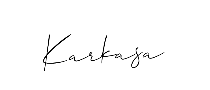 Check out images of Autograph of Karkasa name. Actor Karkasa Signature Style. Allison_Script is a professional sign style online. Karkasa signature style 2 images and pictures png