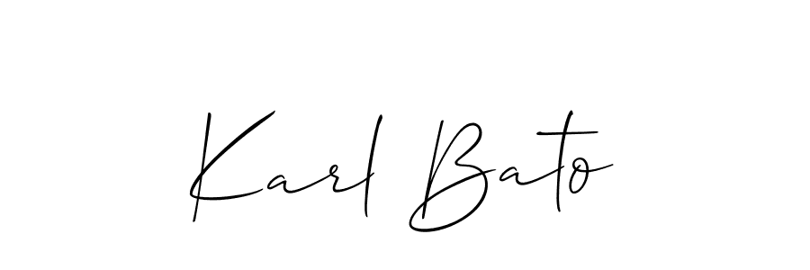 Also You can easily find your signature by using the search form. We will create Karl Bato name handwritten signature images for you free of cost using Allison_Script sign style. Karl Bato signature style 2 images and pictures png