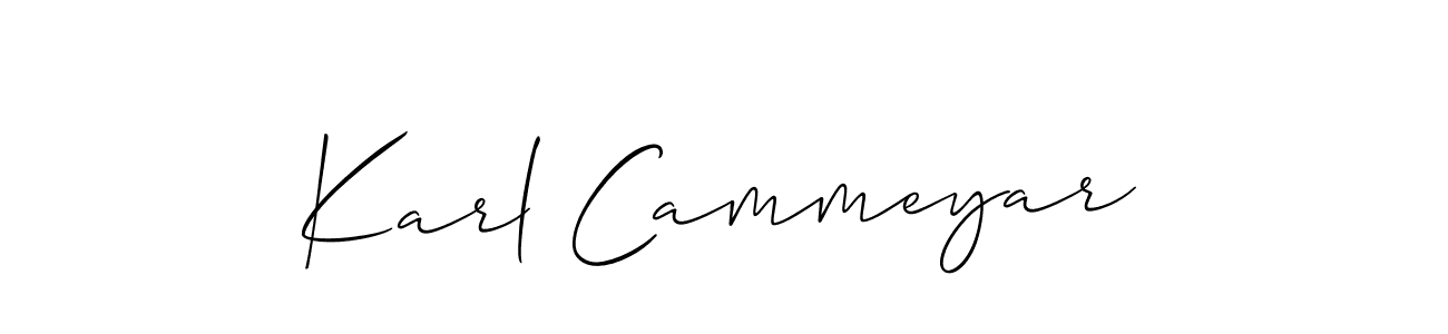 How to make Karl Cammeyar name signature. Use Allison_Script style for creating short signs online. This is the latest handwritten sign. Karl Cammeyar signature style 2 images and pictures png