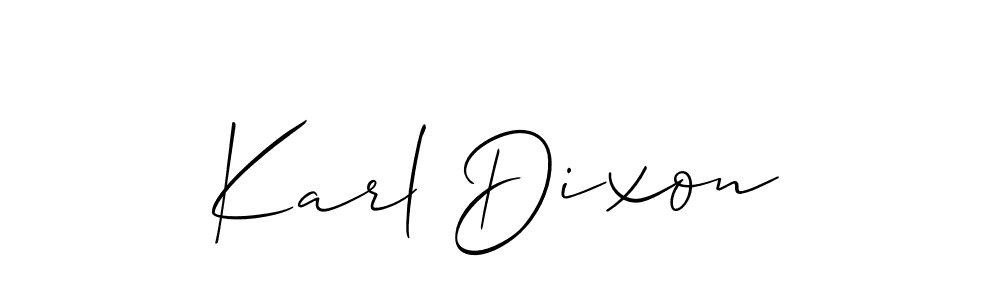 It looks lik you need a new signature style for name Karl Dixon. Design unique handwritten (Allison_Script) signature with our free signature maker in just a few clicks. Karl Dixon signature style 2 images and pictures png
