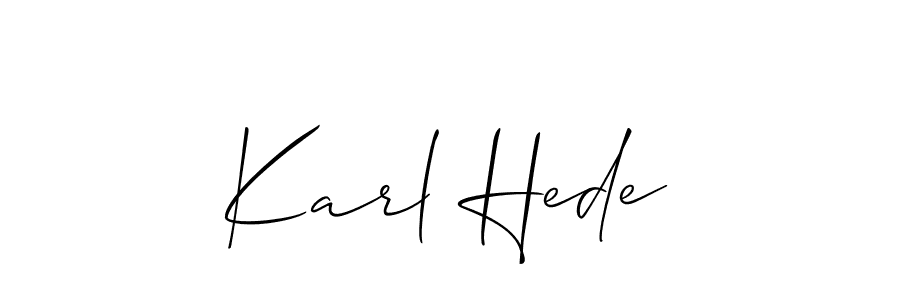 Check out images of Autograph of Karl Hede name. Actor Karl Hede Signature Style. Allison_Script is a professional sign style online. Karl Hede signature style 2 images and pictures png