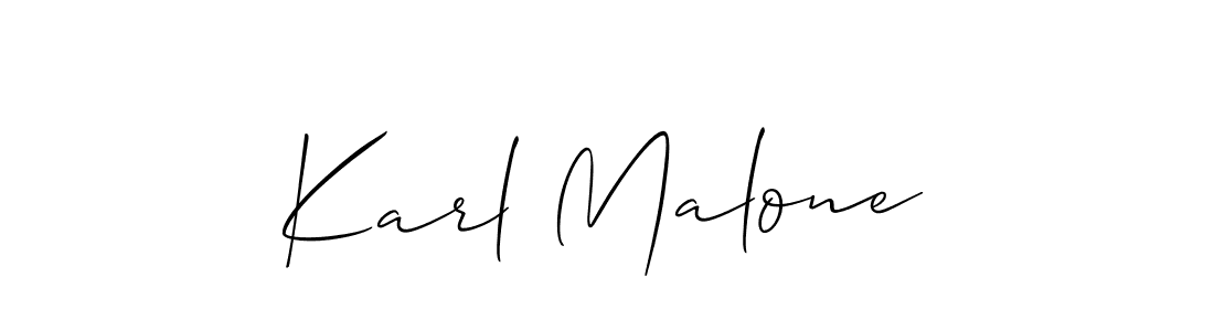 How to make Karl Malone signature? Allison_Script is a professional autograph style. Create handwritten signature for Karl Malone name. Karl Malone signature style 2 images and pictures png