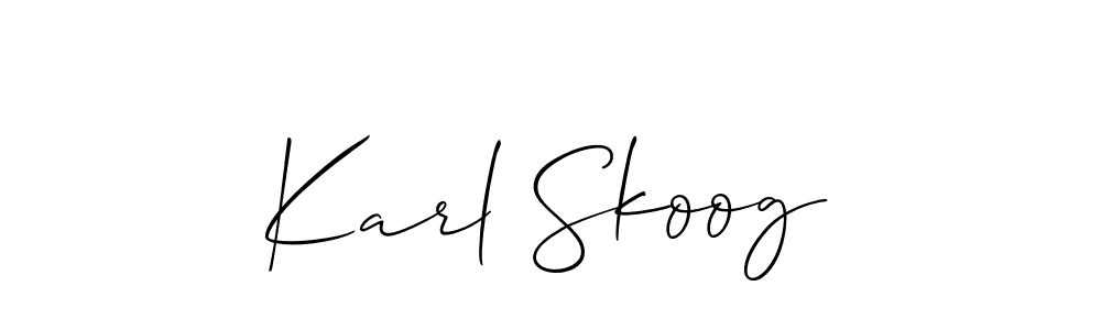 Check out images of Autograph of Karl Skoog name. Actor Karl Skoog Signature Style. Allison_Script is a professional sign style online. Karl Skoog signature style 2 images and pictures png