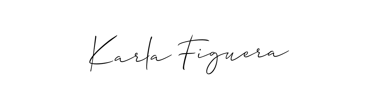 Karla Figuera stylish signature style. Best Handwritten Sign (Allison_Script) for my name. Handwritten Signature Collection Ideas for my name Karla Figuera. Karla Figuera signature style 2 images and pictures png