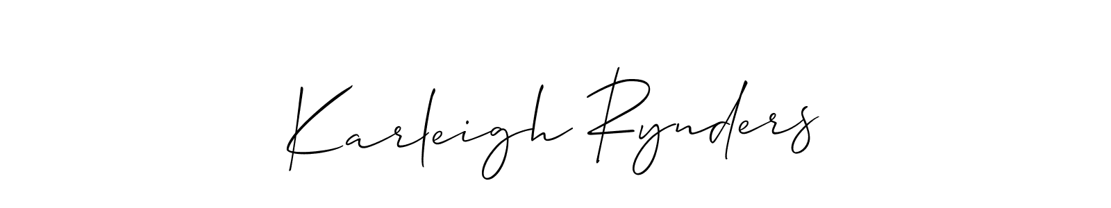 Karleigh Rynders stylish signature style. Best Handwritten Sign (Allison_Script) for my name. Handwritten Signature Collection Ideas for my name Karleigh Rynders. Karleigh Rynders signature style 2 images and pictures png