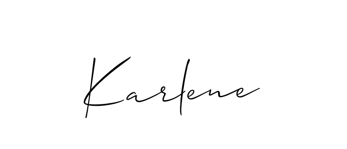 Best and Professional Signature Style for Karlene. Allison_Script Best Signature Style Collection. Karlene signature style 2 images and pictures png